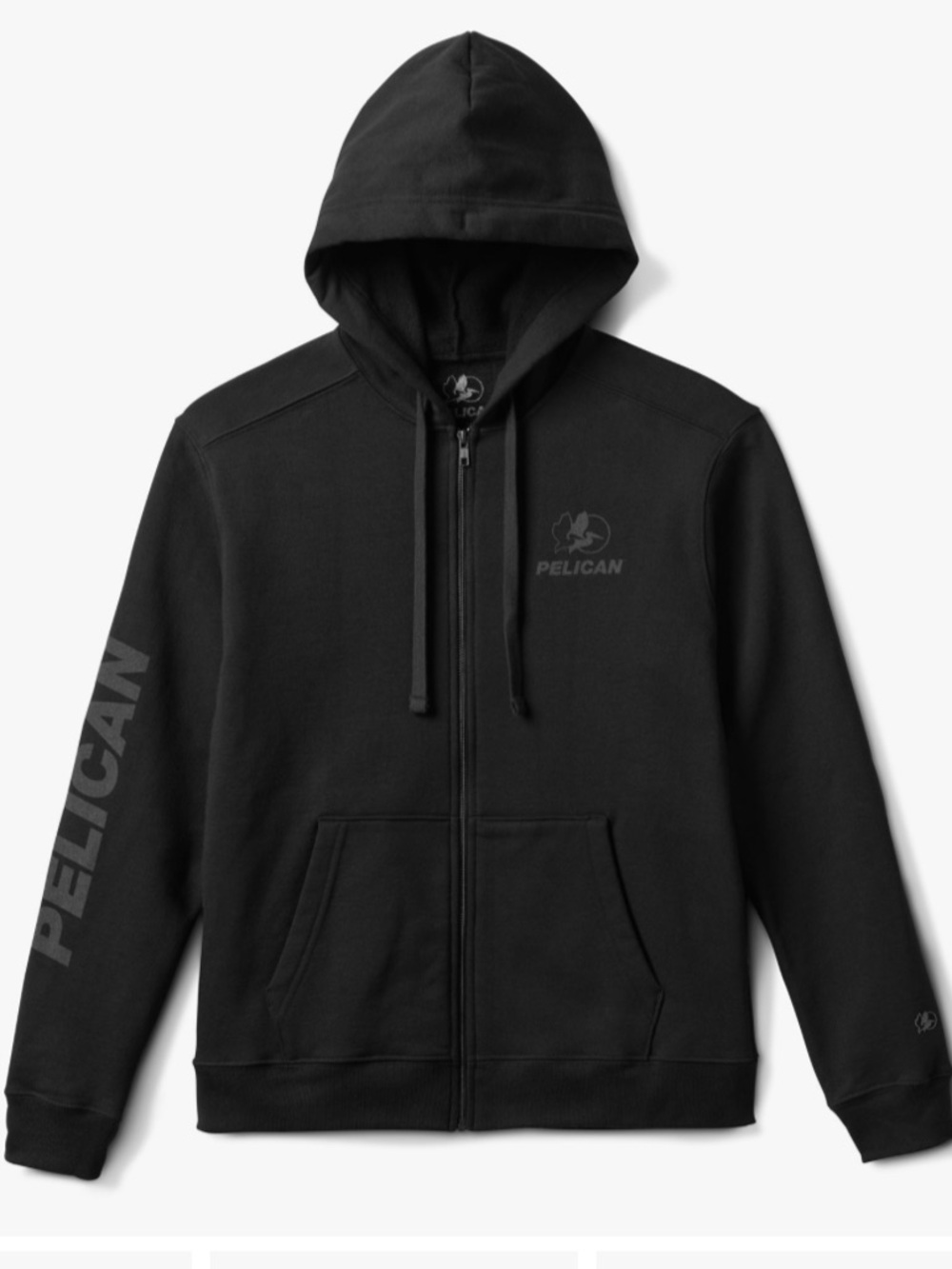 NWT Pelican Zip Up Hoodie Sweatshirt Black Unisex Black Ops Squad‎
